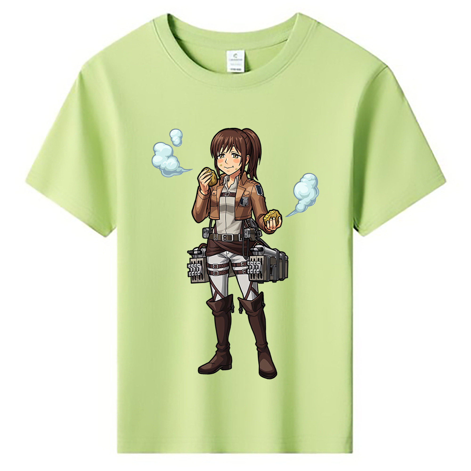 （画像用） 進撃の巨人 サシャ·ブラウス Attack on Titan Sasha Blaus 綿100％キッズTシャツ（フロントプリント）